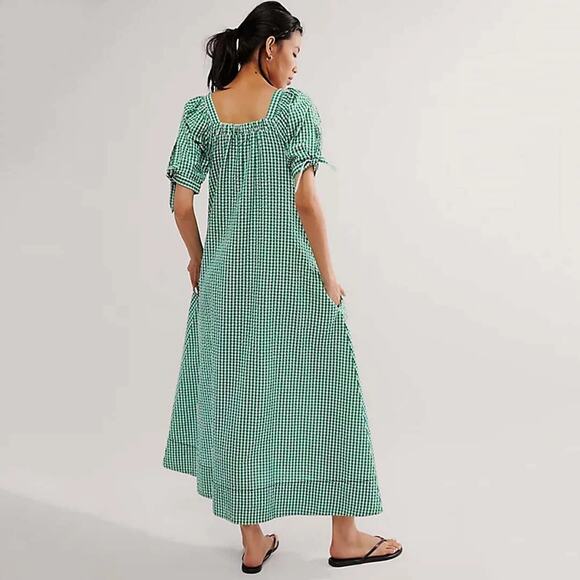 Free People Cass Gingham Midi Dress - Picture 6 of 6